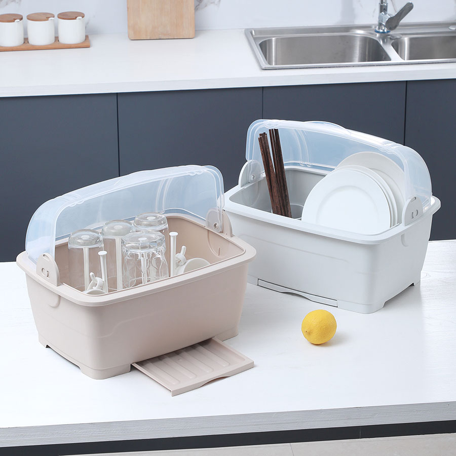 雙向翻蓋瀝水碗柜(奶