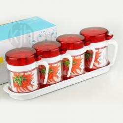 鮮百味玻璃調味罐（四入