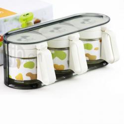 時尚玻璃盒式三缸