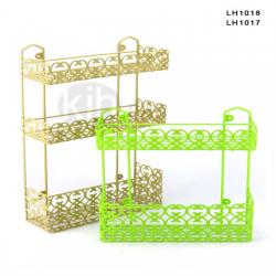 雕花方型二層、三層架