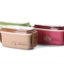 德比兔長(zhǎng)方形午餐便當(dāng)